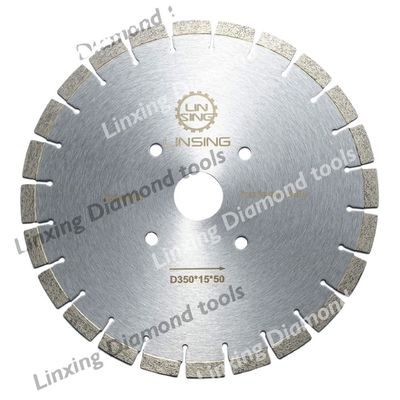 D340/400/450mm Бриллиантовая пила для резки гранита 24 зуба на дюйм дизайн