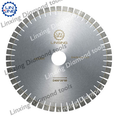 D340/400/450mm Бриллиантовая пила для резки гранита 24 зуба на дюйм дизайн