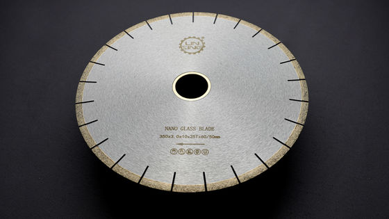 Специализированный 350MM Nano Glass Diamond Saw Blade для резки нанопластинки на мостовой машине