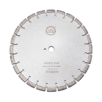 D350mm сегментированная бриллиантовая лезвие для резки бетона сухие и мокрые зубы на дюйм нет