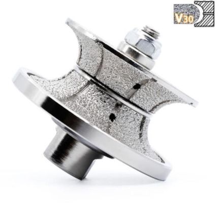 Электроплавированный бриллиантовый маршрутизатор V30 D75MM для профилирования и шлифования точного камня
