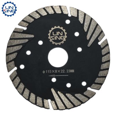 D105-D230 Круговые диамантовые режущие диски Тип защиты зубов Алмазные инструменты для гранитного бетона